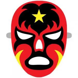 Printable Luchador Mask Template