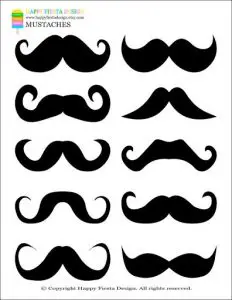 Printable Mustache Pictures