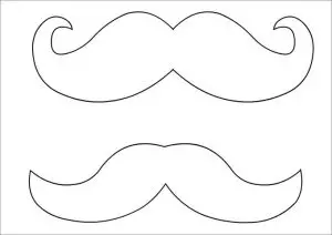 Printable Mustache Stencil