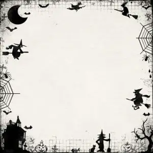 Spooky Halloween Border