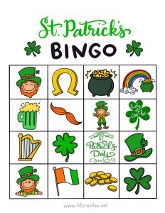 St Patricks Day Bingo Cards