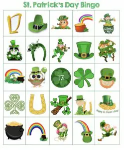 St Patrick's Day Bingo for Adults
