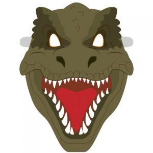 T-Rex Dinosaur Mask Template