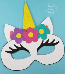 Unicorn Paper Mask Template