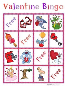 Valentine's Day Bingo Free Printables
