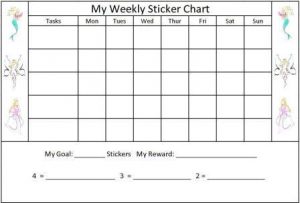 Weekly Sticker Chart