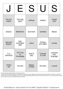 Bible Bingo for Adults