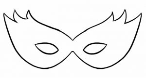 Blank Mardi Gras Mask Printable