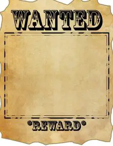 Blank Wanted Poster Template Free