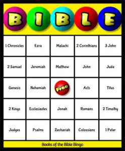 Christian Bible Bingo