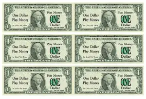 Double Sided Fake Money Printable