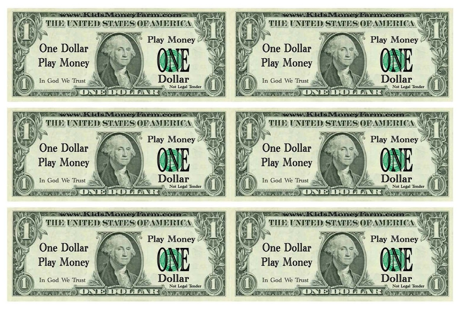 Fake Money Printable