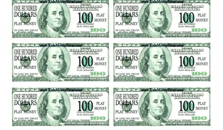 16 Fake Money Printables That Look Like Real Ones | KittyBabyLove.com