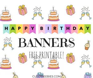 Free Printable Birthday Banner