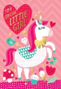 Free Printable Birthday Card for Little Girl