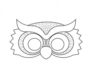 Free Printable Owl Mask Template