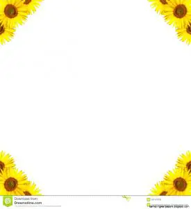 Free Sunflower Border