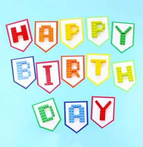 Lego Happy Birthday Banner Printable