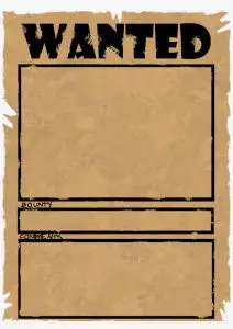 Most Wanted Poster Template