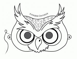 Owl Face Mask Template