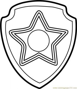 Paw Patrol Chase Badge Template