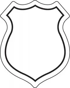 Police Badge Cut Out Template