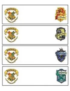 Printable Harry Potter Name Tags