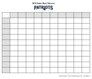Printable Squares for Football