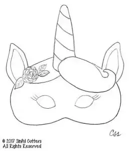 660  Coloring Pages Unicorn Mask  Latest Free