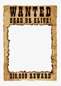 Wanted Dead or Alive Poster Free Template