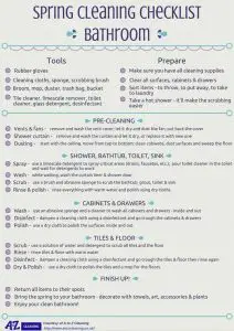 Bathroom Spring Cleaning Checklist