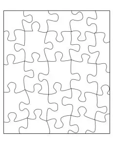 Blank Jigsaw Puzzle Template Printable