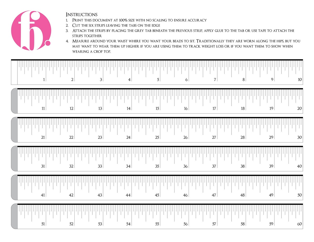 Life Size Printable Tape Measure Printable World Holiday