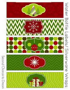 Christmas Bottle Labels Free
