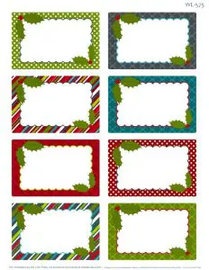Christmas Labels Free