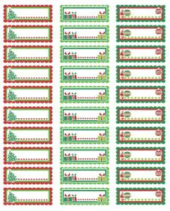 Christmas Labels to Print