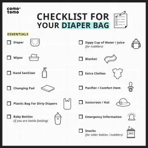 Diaper Bag Checklist for Baby