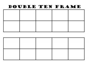 Double Ten Frame Printable