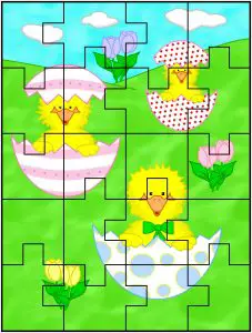 Easter Jigsaw Puzzles Printable