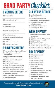 Easy Graduation Party Planning Checklist