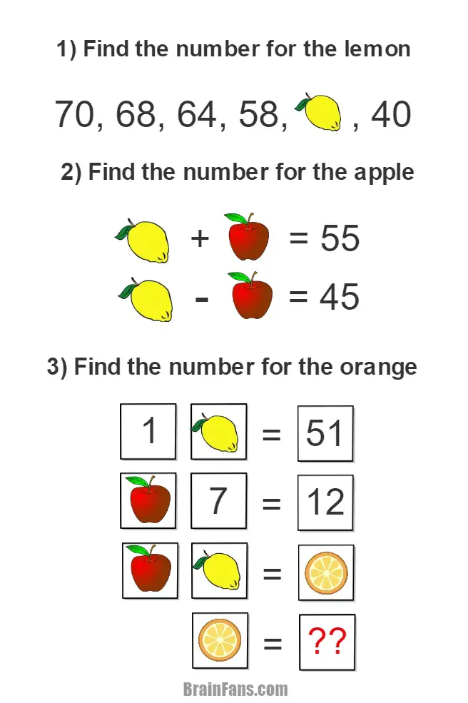 easy maths puzzles