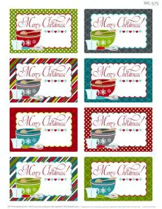 Free Merry Christmas Labels