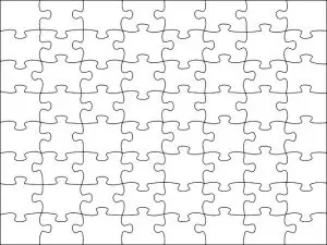 Free Printable Blank Jigsaw Puzzle