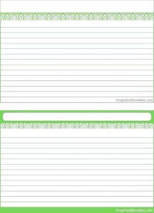 Free Printable Note Cards Template