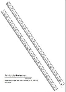 Free Printable Tape Measure