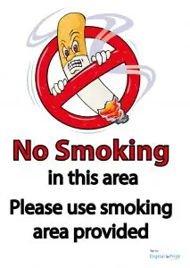 Funny No Smoking Sign Printable