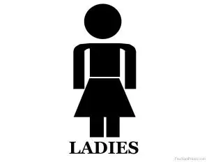 Ladies Bathroom Sign Printable