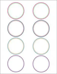 Large Round Printable Labels