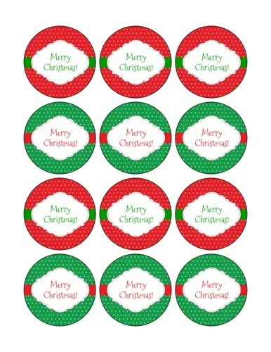 22 Festive Christmas Labels - Kitty Baby Love