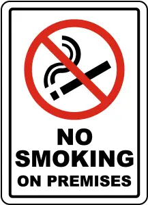 No Smoking on Premises Sign Printable